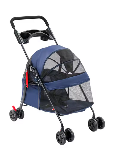 Poussette Pliable pour Chien et Chat – Confort et Sécurité pour Vos Promenades