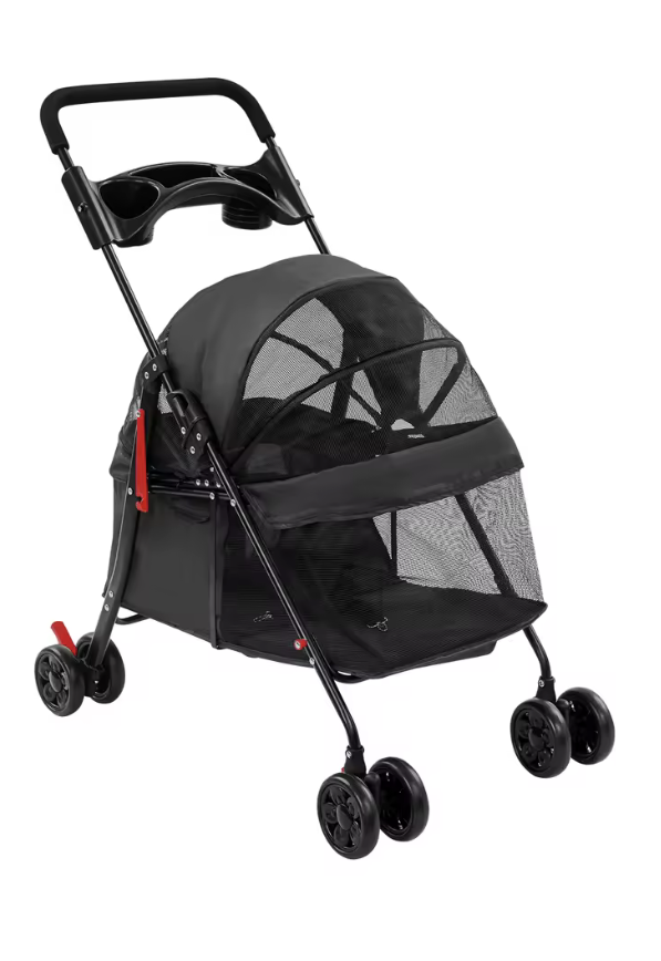 Poussette Pliable pour Chien et Chat – Confort et Sécurité pour Vos Promenades
