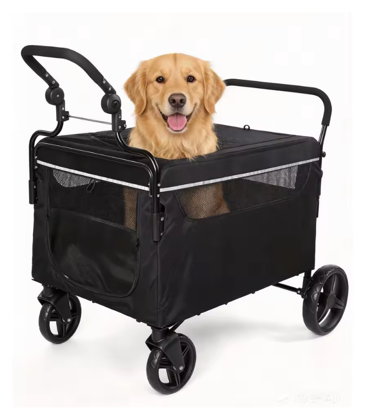 Poussette pour Chien Confort – Chariot de Promenade Sécurisé