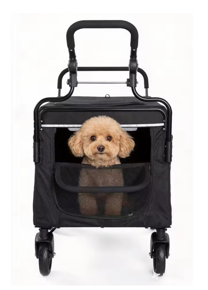 Poussette pour Chien Confort – Chariot de Promenade Sécurisé
