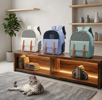 Sac à Dos de Transport pour Chat et Petit Chien – Sac Respirant et Confortable pour Voyage et Sorties