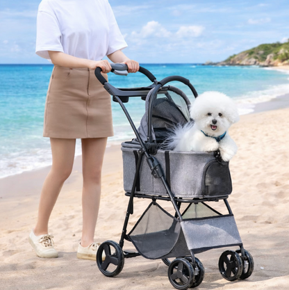 Poussette Premium pour Chien – Confort et Sécurité pour Vos Promenades