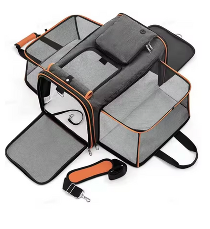 Sac de Voyage Extensible pour Chat et Petit Chien – Transport Sécurisé