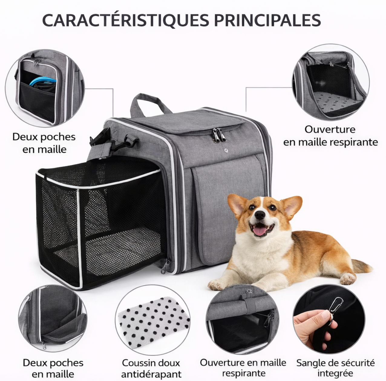 Panier Vélo pour Petit Chien – Sac de Transport Résistant