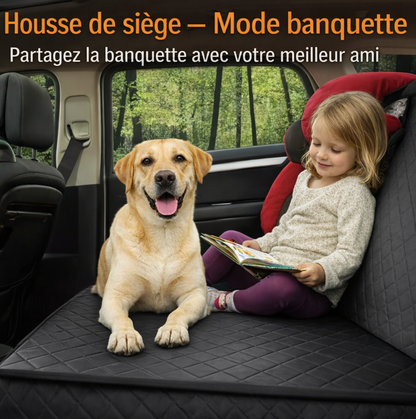 Housse Voiture pour Chien – Protection Banquette Anti-Poils