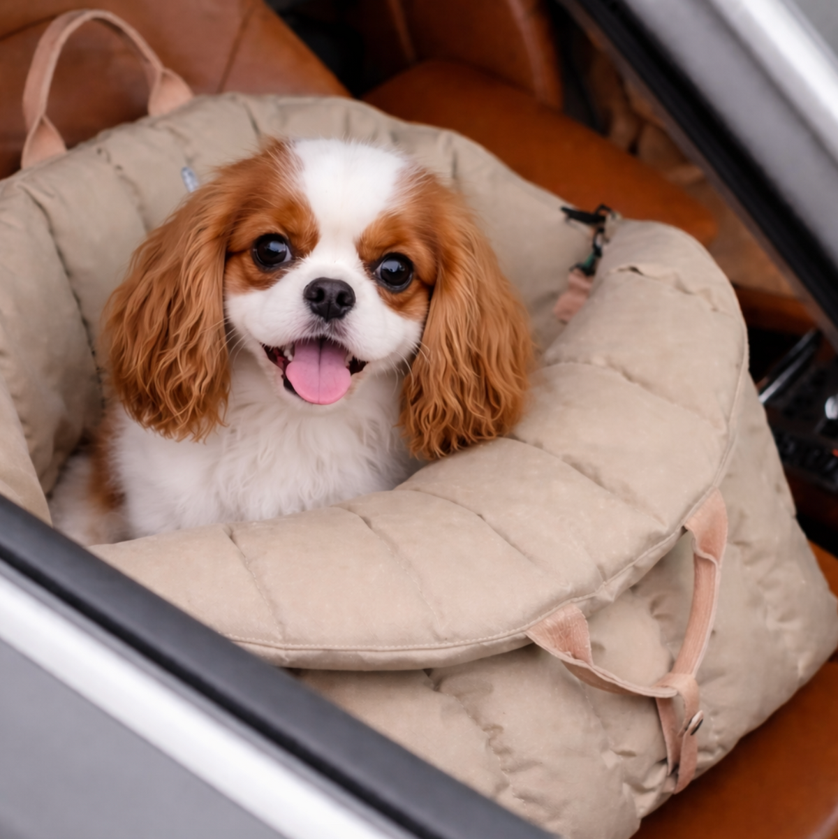 Sac de Transport Confort pour Chat – Siège Auto Sécurisé et Moelleux