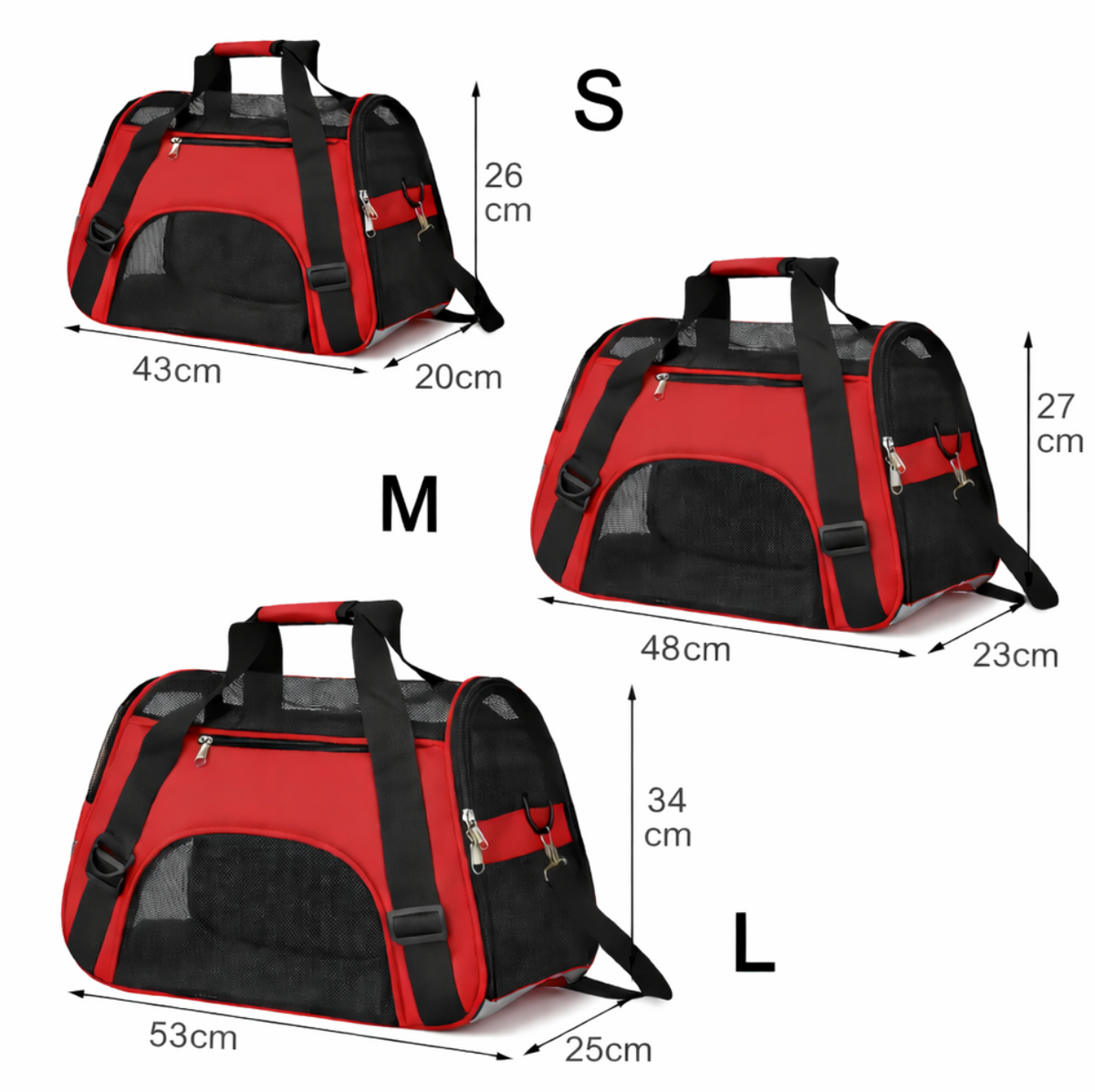 Sac de Transport Pliable pour Chat et Petit Chien – Sac Respirant et Confortable pour Voyage