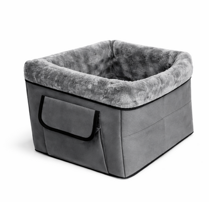 Siège Auto Confort pour Chien – Panier de Voiture Sécurisé et Douillet pour Animaux