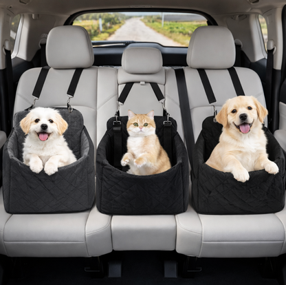 Siège Auto Sécurisé pour Chat et Petit Chien – Panier de Transport Confortable pour Voiture