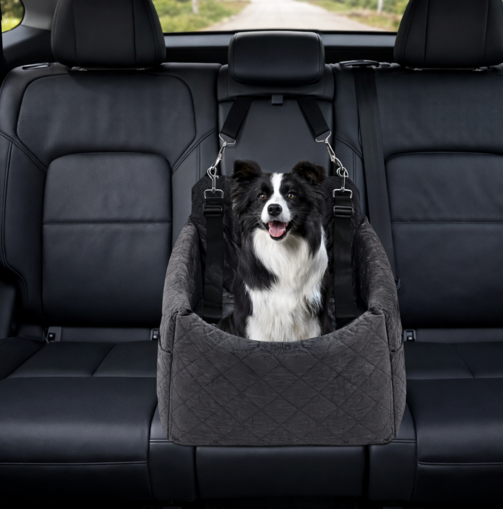 Siège Auto Sécurisé pour Chat et Petit Chien – Panier de Transport Confortable pour Voiture